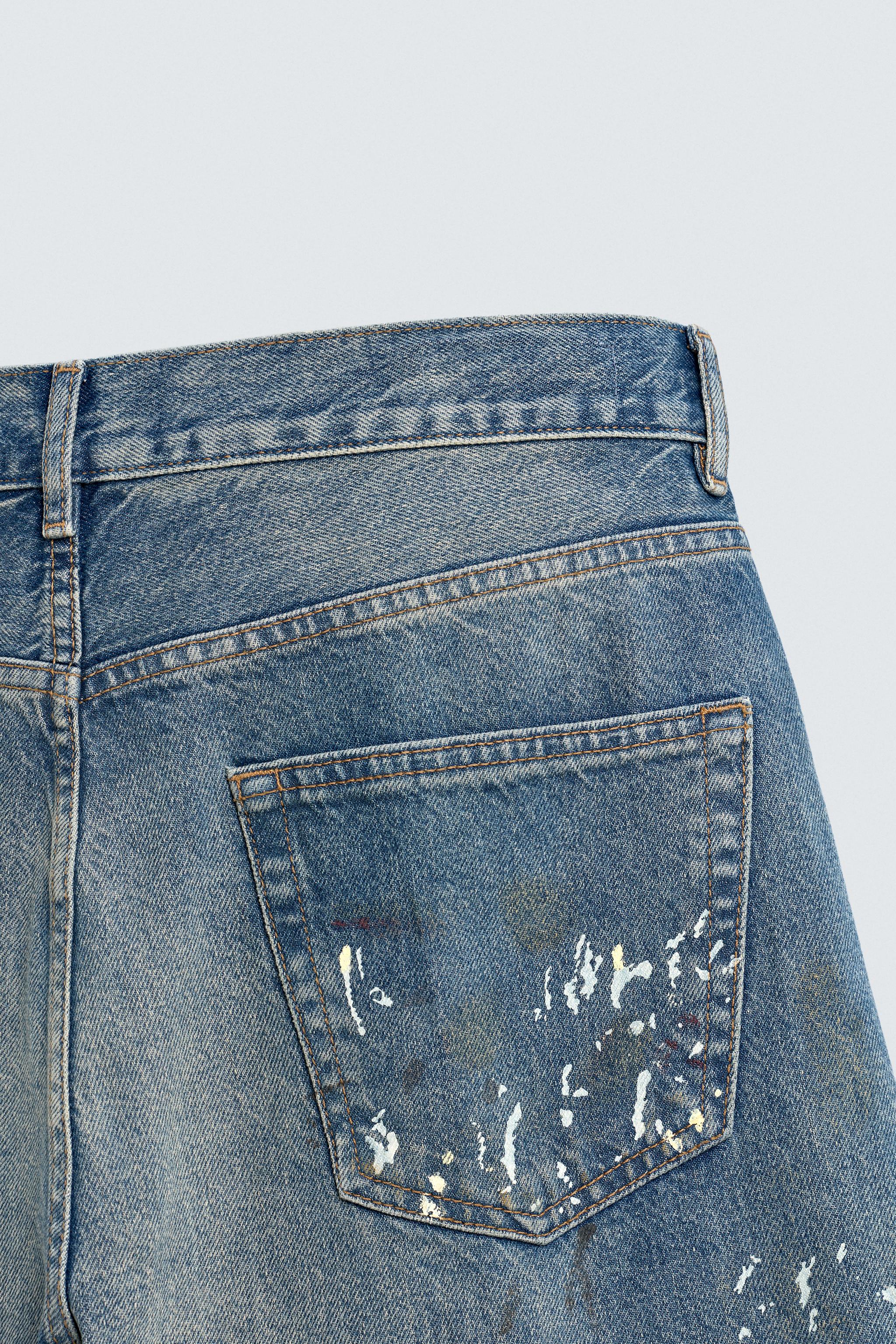 SPLATTERED LOOSE FIT JEANS